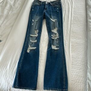 Jeans size 26 flare with stretch